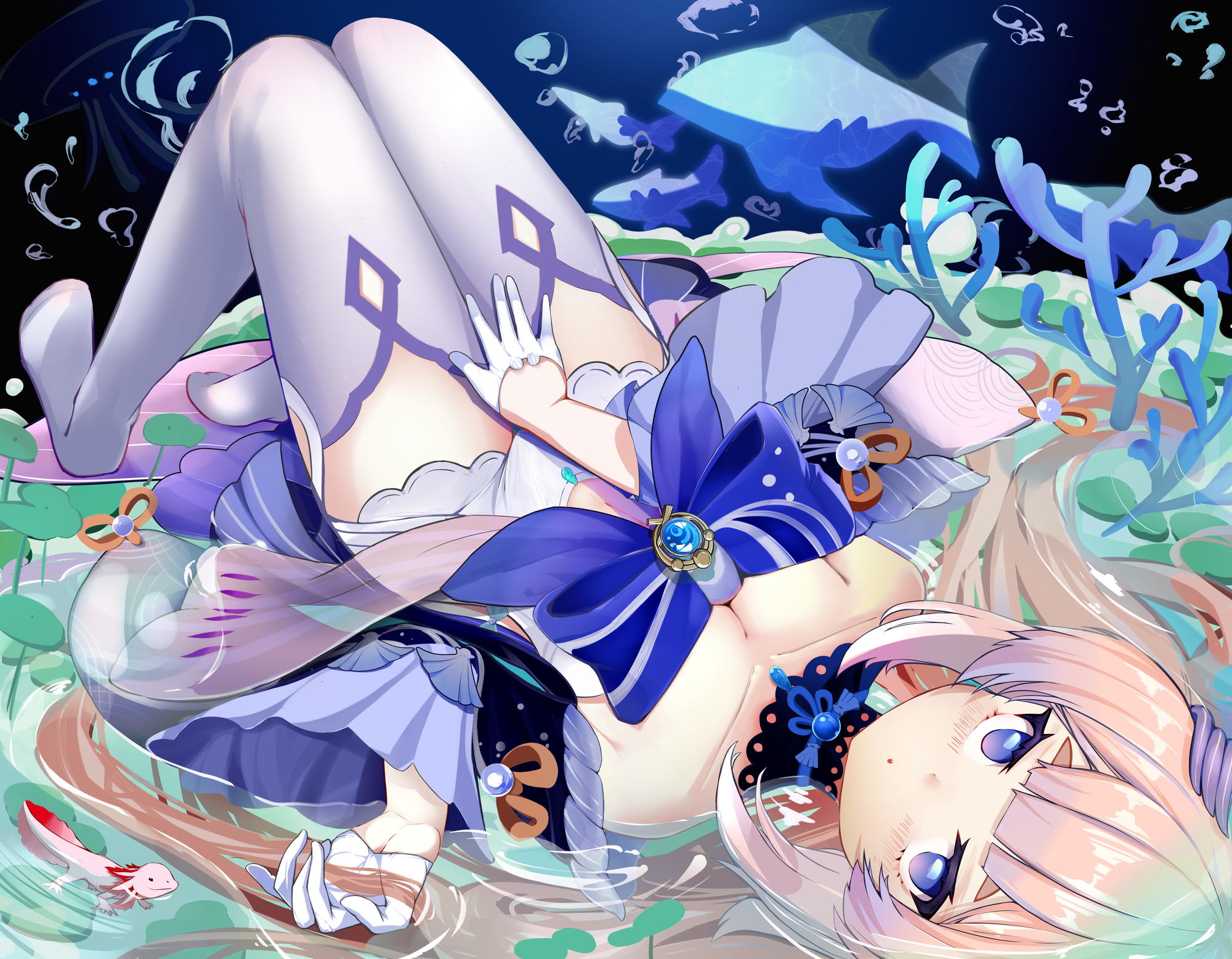 珊瑚宫心海被淦出液体-原神心海被淦出液体