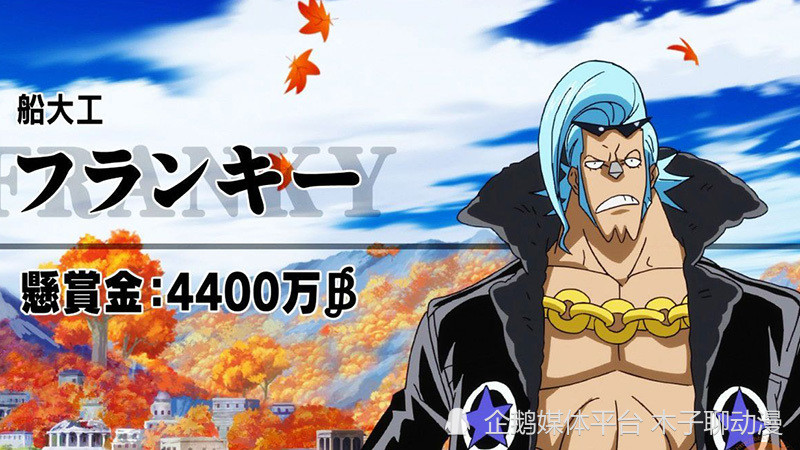 海贼王：草帽团第8位成员，弗兰奇赏金变化过程回顾