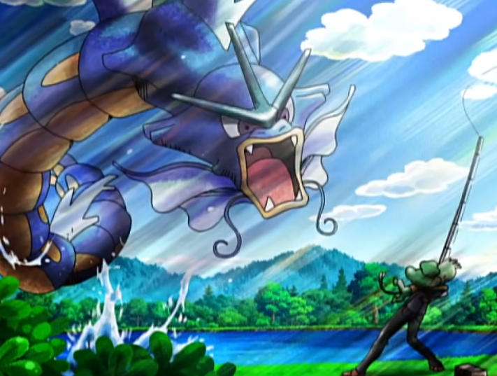 《宝可梦》天桐与小刚的相遇，一起平息了暴鲤龙的怒火！
