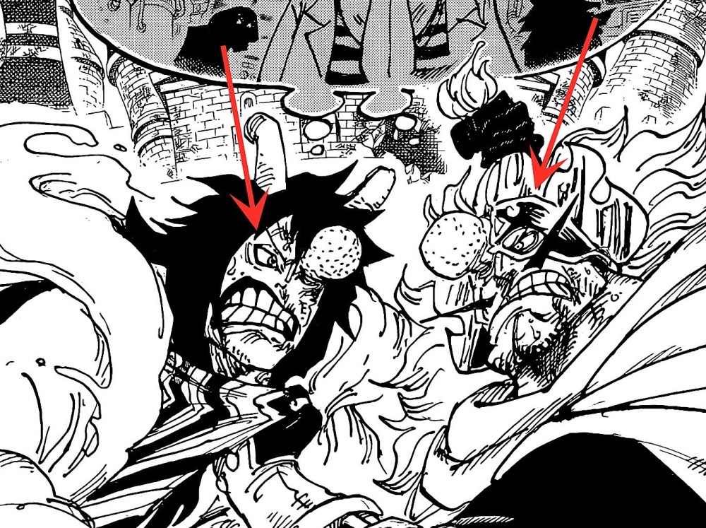 海贼王1068细节：贝加庞克是草帽团第十人，卡库用武装色保护鼻子