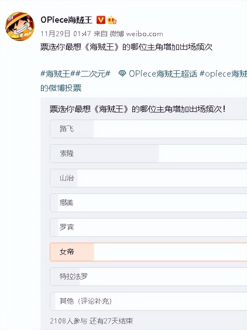 如果你有机会让尾田大大增加角色出场频次，你会选谁？