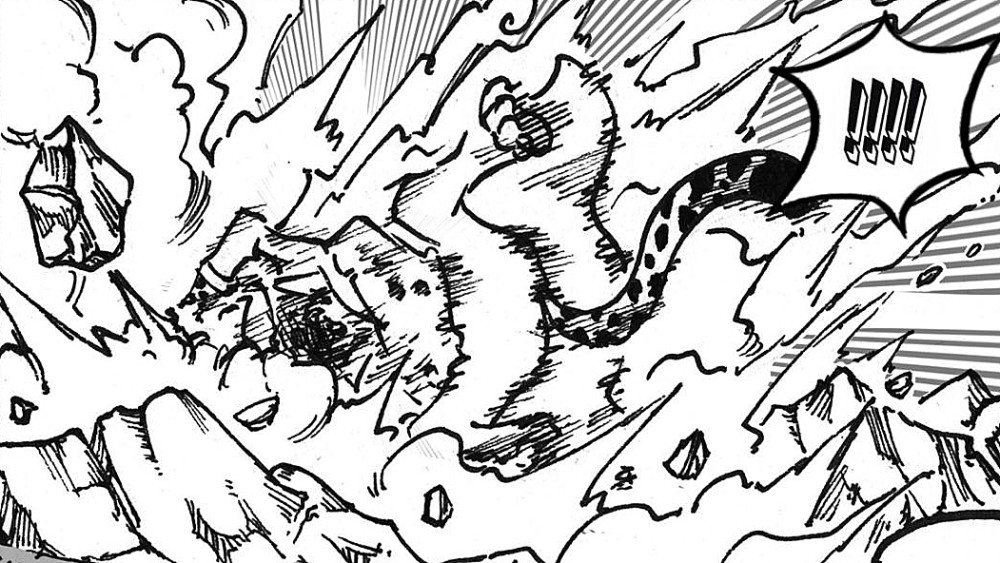 海贼王1069话同人画：四档路飞暴打路奇，一直挨打，毫无反击之力