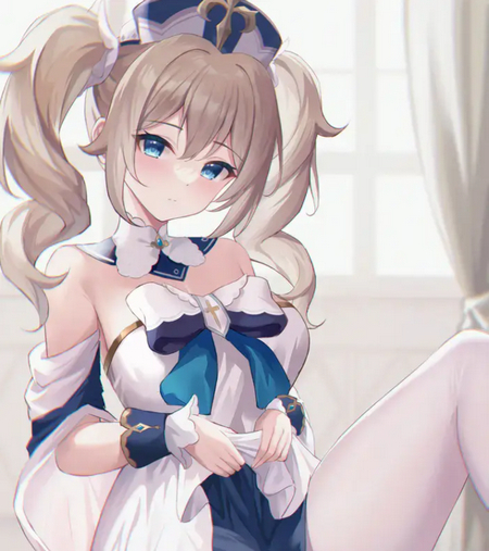 原神芭芭拉掀自己的副浮-原神芭芭拉掀起副浮图片