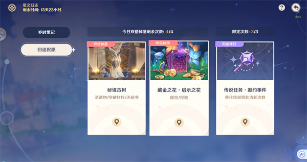 原神4.3回归礼包奖励详细介绍